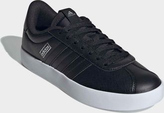 adidas Sneaker ADIDAS SPORTSWEAR VL COURT 3.0 SKATEBOARDING, Damen, Gr. 38,5, schwarz (core schwarz, core schwarz, silber metallic), Synthetik, Textil, Schuh