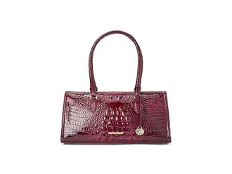 Brahmin Sophia Satchel Womens Handbags Cherry Lacquer, Leather