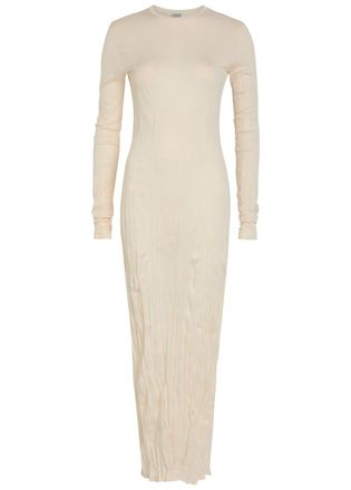 Toteme Fine-knit Maxi Dress - Peach - S (UK8-10 / S)