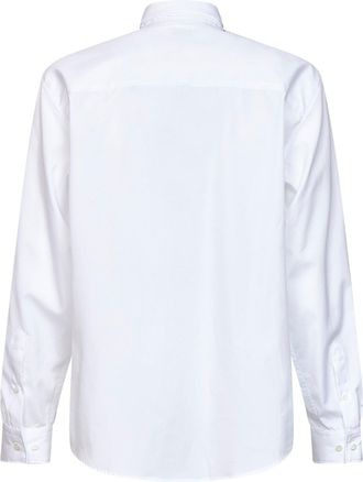 Dries Van Noten Mens Shirt Cilian White Cotton Poplin