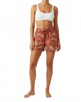 Eddie Bauer Tropical Upf 50+ Swim Shorts In Orange