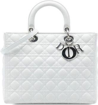 Dior Pre-owned Handbags, female, White, Size: ONE SIZE Pre-owned Vintage Handbag