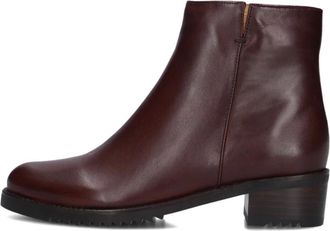 Everybody By B.Z Moda Schoenen, Dames, Rood, 38 1/2 EU, Leer, Dames Enkellaarsjes Belport