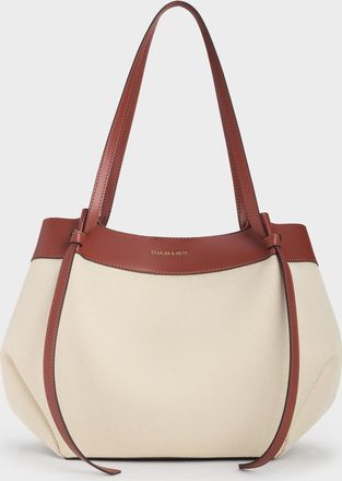 Charles & Keith XL Calla Canvas Tote Bag