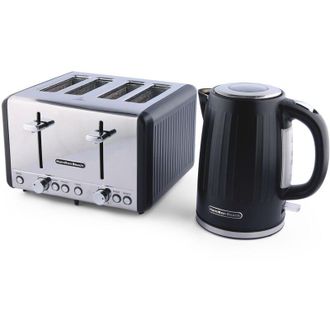 Hamilton Beach Kettle & Toaster Set Harmony Collection Espresso