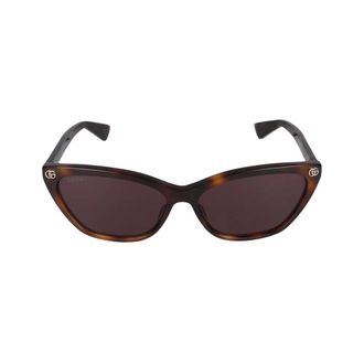 Gucci Sunglasses, female, Brown, 58 MM, Havana Violet Sunglasses Gg1815S