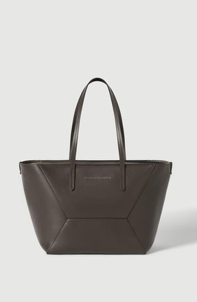 Brunello Cucinelli BC Duo small bag in calfskin with monili in Brown at Nordstrom