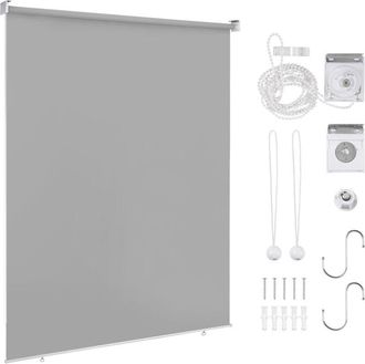 Vingo Vingo - swanew 2X Tenda verticale Tenda da esterno per balcone Tenda a rullo Schermo retrattile da esterno Protezione solare 100x240CM Antracite