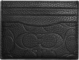 Coach Signature Leather Card Case