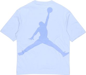 Nike Jordan Mens Air Jordan Casual Sports Breathable Short Sleeve Blue T-Shirt DR9621-468