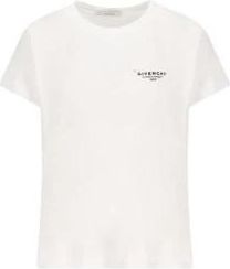 Givenchy Logo T-shirt - Dames - T-shirts - Wit - L - Katoen - Tops