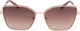 Guess Bordeax Gradient Butterfly Ladies Sunglasses GF00014 28T 57