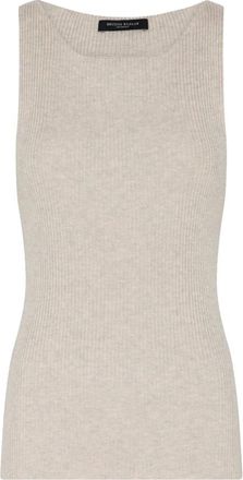 Bruuns Bazaar Anemone BBDiti knit top - Dames - Tops zonder mouwen - Beige - XL - Tops
