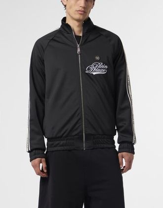 Philipp Plein Tracksuit Jacket Plein Deluxe Signature Signature Men in Black at Nordstrom, Size X-Large