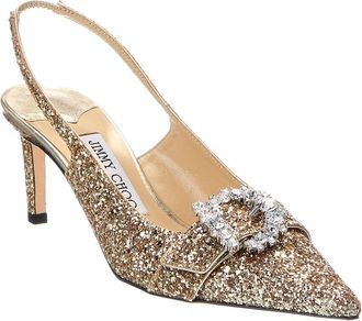 Jimmy Choo London Cheri 65 Glitter Slingback Pump