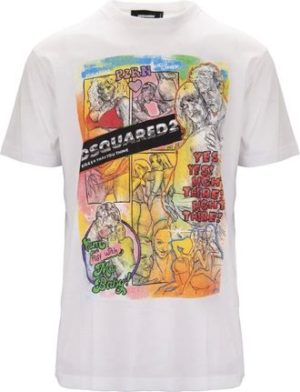 Dsquared2 Uomo, Top, Bianco, S, new