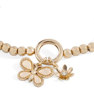 Alex and Ani Puffy Butterfly Stretch Bracelet in Gold at Nordstrom