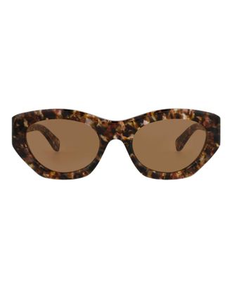 Chlo&eacute; Cat Eye-Frame Recycled Acetate Sunglasses