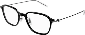 Montblanc Square Full Rim Eyeglasses - Black