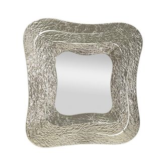 Dmora Dmora - Espejito Casella, Espejo, Objeto De Decoraci&oacute;n De Pared, Decoraci&oacute;n De Espejo, 74x7 H79 Cm, Plata