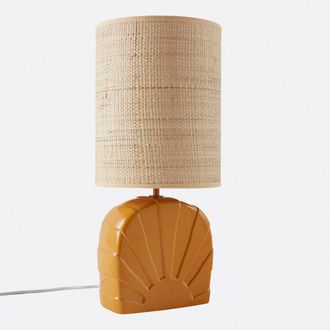 La Redoute Interieurs Tafellamp van keramiek en raffia, SUNIA