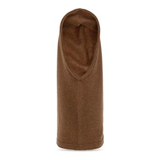Chlo&eacute; Wollen Nekwarmer met Logo - Dames - Accessoires - Bruin - Maat: ONE Size Wol