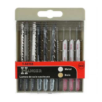 Hanger Kit De 10 Hojas T-set55 Madera Y Metal Duradero