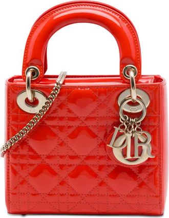 Dior Pre-owned Dior Mini Patent Cannage Lady Dior Ladies M9ORFMWGTF9IIO1I