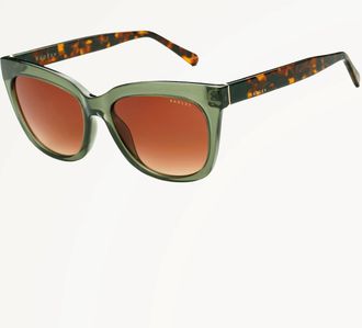 Radley London Crystal Green Oversized Cat Eye Sunglasses Greenwich SS26 Radley London