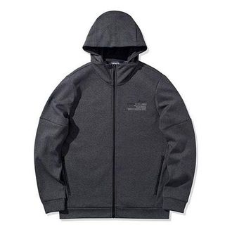 Li-Ning Logo Cardigan Jacket Dark Grey AWDQ063-2