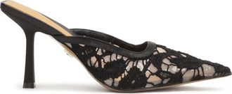 Kazar Sandalen met hak en kant Salt - Dames - Muiltjes - Zwart - 35 EU - Schoenen