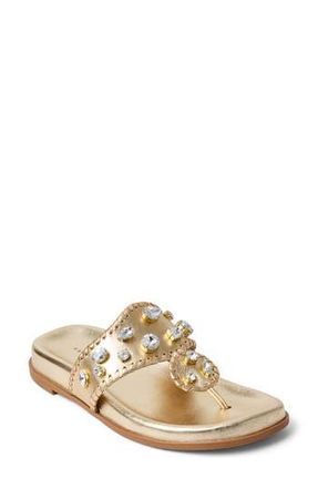Jack Rogers Jacks Jewel Sport Flip Flop in Jacks Platinum at Nordstrom Rack, Size 6.5
