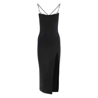 MUGLER Dames, Jurken, Zwart, Maat: XS Viscose