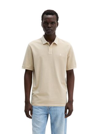 Marc O'Polo Poloshirt MARC OPOLO, Herren, Gr. XXL, light oat, Piqu&eacute;, Obermaterial: 100% Baumwolle, Shirts Poloshirt, aus Pique