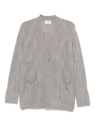 Hemisphere cable-knit cardigan - women - Cashmere/Silk - M - Neutrals