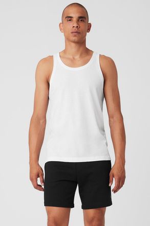 Alo | Triumph Tank Top in White, Size: 2XL