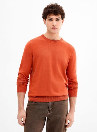 Le 31 Mens Minimalist crew-neck sweater