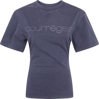 Courr&egrave;ges T-Shirts - Dames - T-shirts - Blauw - L - Tops