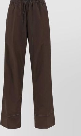 Yves Salomon cotton wide-leg trousers