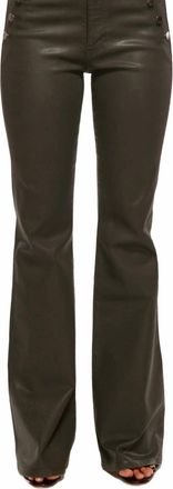 Ramy Brook Coated Helena Pant In Deep Olive