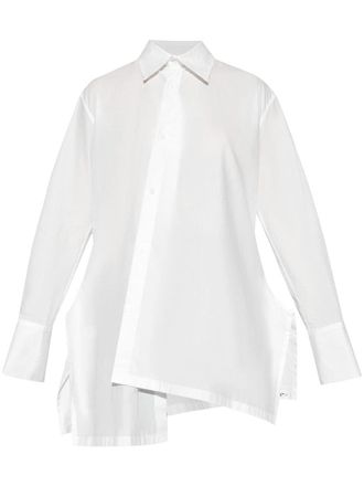 Yohji Yamamoto Asymmetric shirt - women - Cotton - 2 - White