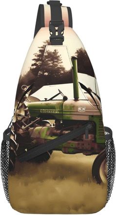 Generic Old Tractor Photo Farm Crossbody Bag With Zipper Cross Body Bag Trendy Backpack For Women Casual Shopping