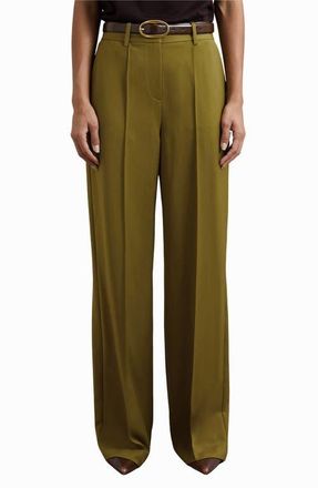 Reiss Luisa Pintuck Pants in Green at Nordstrom, Size 2 Us