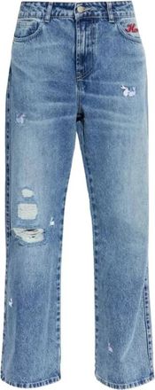 Carne Bollente Bell Bottom Bunny Jeans - Dames - Flared Jeans - Blauw - W24 - Katoen - Jeans