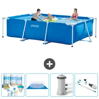 Intex Piscina Con Estructura Rectangular - 300x200x75 Cm - 7-piezas S20839
