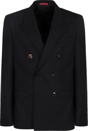 Gucci Black Double Breasted Blazer