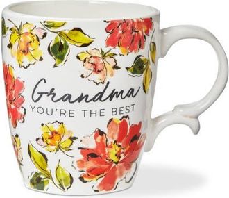 Tag Grandma YouRe The Best Mug Multi Earthenware Spring in White at Nordstrom