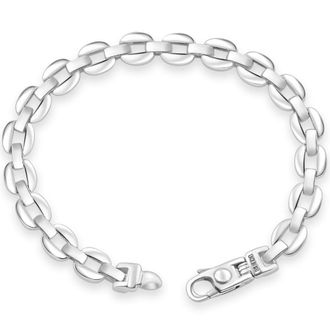 Pompeii3 Mens Solid 14k Gold (35grams) or Platinum (57gram) Anchor Bracelet 8.5