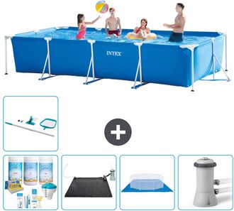 Intex Piscina Con Estructura Rectangular - 450x220x84 Cm - 7-piezas S20843