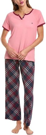 Tommy Hilfiger 2Pc Shirt & Pant Sleep Set